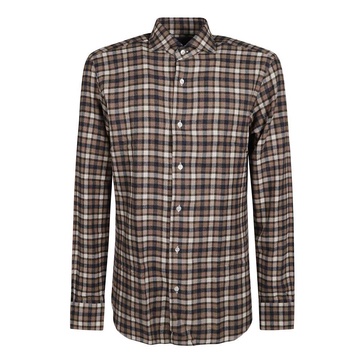 Brown/Beige Neck Shirt