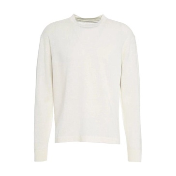 White Crew Neck Sweater Knitwear