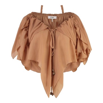 Silk Ruffled Blouse
