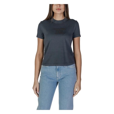 Black Cotton Round Neck T-Shirt