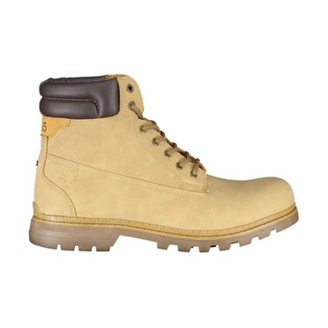 Laced Boot with Contrast Details and Logo