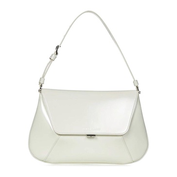 White Bags with Magnetic Closure and Adjustable Shoulder Strap