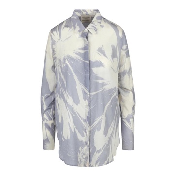 Cotton Shirt with Pointed Collar