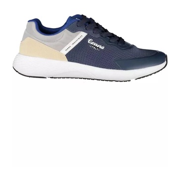 Blue Polyester Sneaker for Men