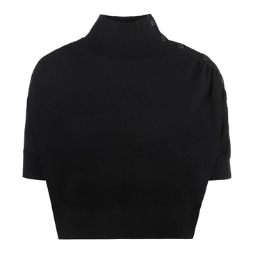 Ribbed Short Sleeve Sweater