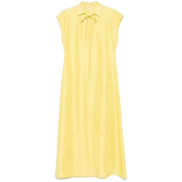 Citron Yellow Classic Collar Dress