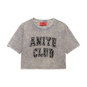 Cotton Crop T-shirt with Applications