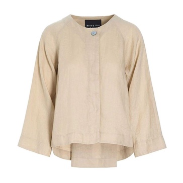 Elegant Linen Jacket A-Formed Style