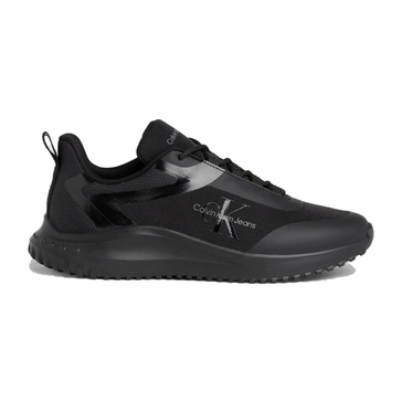 Black Lace Mix Sneakers for Men