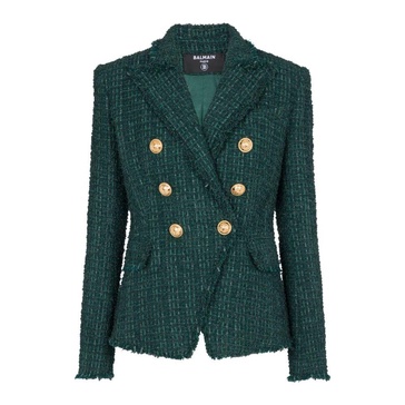 6-button tweed jacket