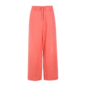 Airy Linen Trousers Cool Coral