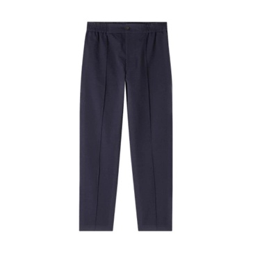 Navy Blue Cotton Elasticated Pants