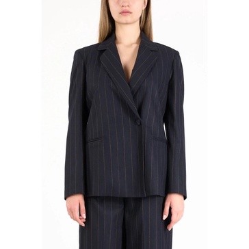 Double-breasted pinstripe jacket