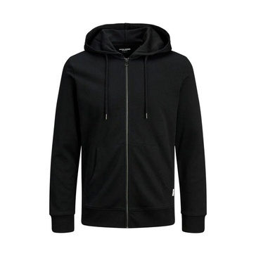 Black Cotton Hoodie Sweater