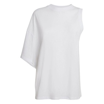 Draped Sleeve Cotton Tee
