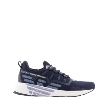 Blue Casual Textile Sneakers for Men
