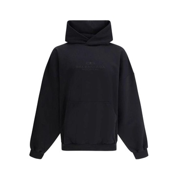 Oversize Hooded Sweatshirt with Ribbed Hem