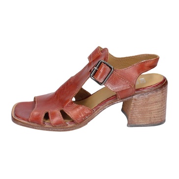 Vintage Leather High Heel Sandals