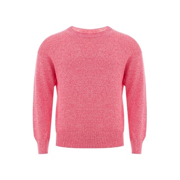 Pink Cotton Crewneck Shirt