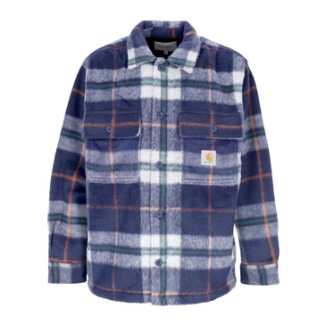 Check Fleece Shirt with Button Closure