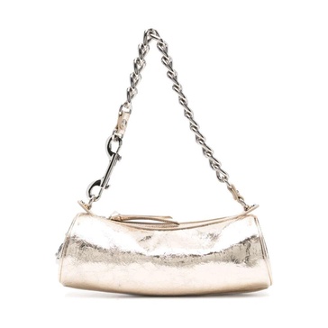 Golden Chain-link Shoulder Bag Orb Detail