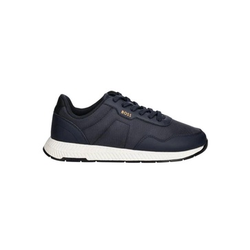 Titanium Runner Sneakers with Rubber Sole