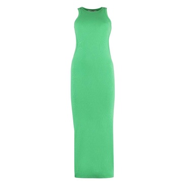 Cotton Sheath Dress with Cut-Out Details