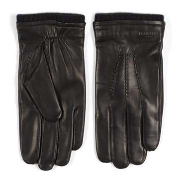 Premium Black Leather Gloves for Men