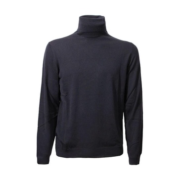 Blue Flexwool Turtleneck Sweater