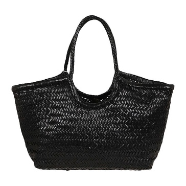 Woven Basket Style Calfskin Bag