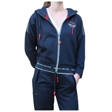 Zip-up Hooded Vest in Mixed Viscose with Cotton Velvet Panels