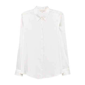 Silk Blend Grey Satin Shirt