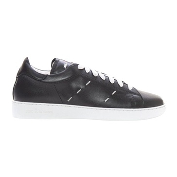 Hand-sewn Leather Sneakers with Retro Logo