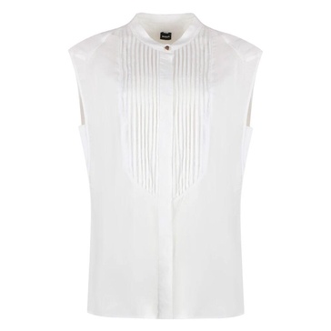 Plissé Front Jersey Blouse
