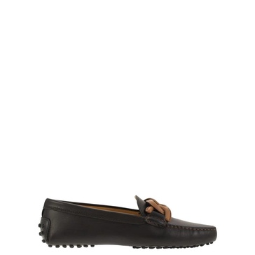 Metal Chain Loafer with Hand-Stitched Detail