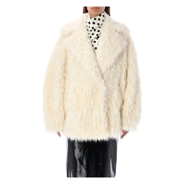 Eco-Fur Lapel Collar Outerwear