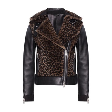 Elia shearling biker jacket