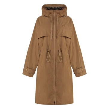 Hooded Technical Fabric Jacket