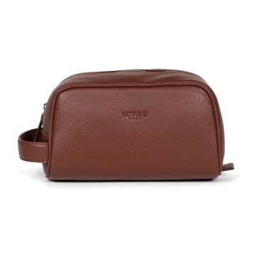 Brown Leather Men's Washbag Organizer