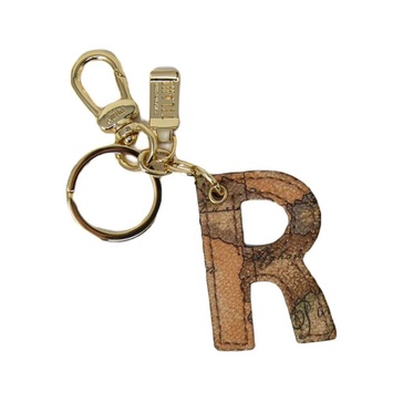 Map Print Leather Keychain Stylish Accessory