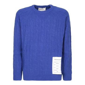 Electric Blue Braided Sweater