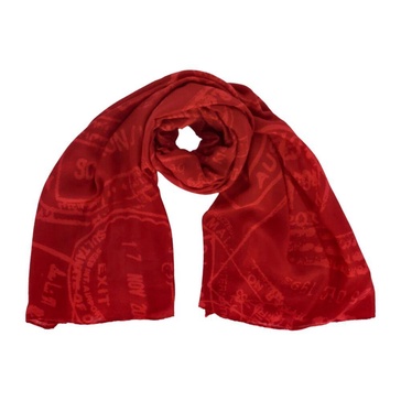 Red Print Scarf All Seasons