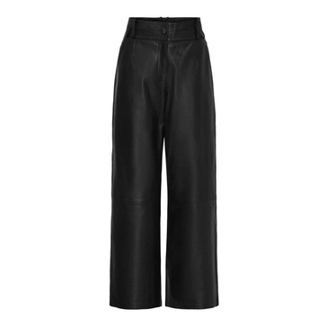 Wide Leather Pants