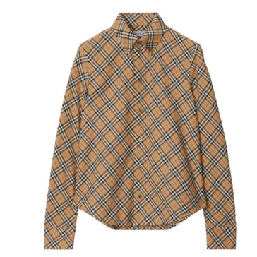 Beige Check Shirt
