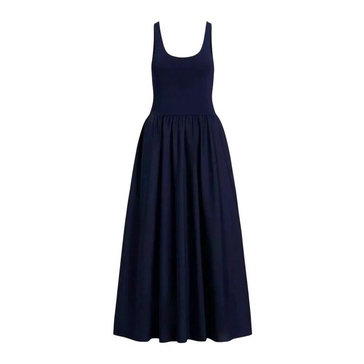 Navy Blue Midi Dress