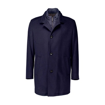 Wool Blend Coat with Vest Insert