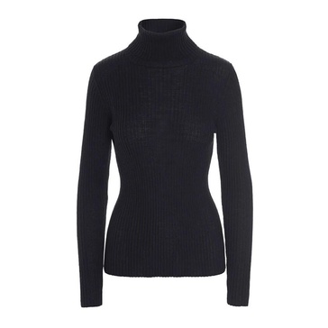 Merino Wool Turtleneck Sweater Blouse