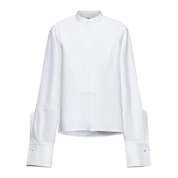 White Linen Button-Up Shirt