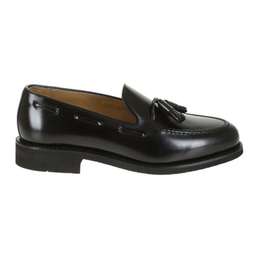 Black Leather Tassel Loafer
