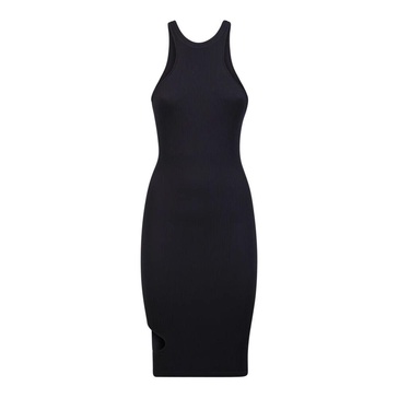 Racer neck dress